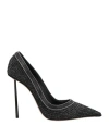 Le Silla Woman Pumps Black Size 5.5 Textile Fibers In Black