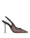 Le Silla Woman Pumps Black Size 9 Textile Fibers