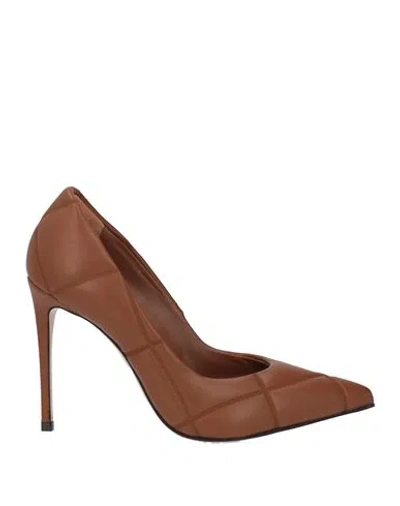 Le Silla Woman Pumps Brown Size 5 Synthetic Material