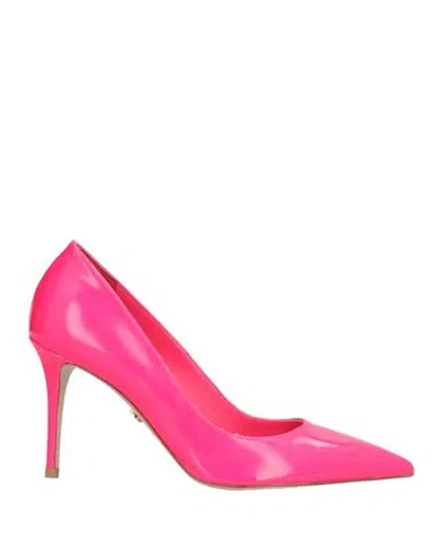 Le Silla Woman Pumps Coral Size 5.5 Leather In Red