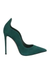 Le Silla Woman Pumps Dark Green Size 7 Soft Leather