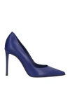 Le Silla Woman Pumps Dark Purple Size 11 Leather