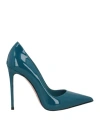 Le Silla Woman Pumps Deep Teal Size 5 Soft Leather In Green