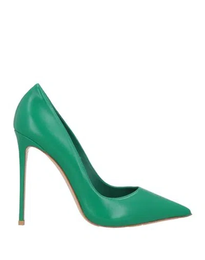 Le Silla Woman Pumps Emerald Green Size 5 Leather