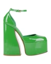 Le Silla Woman Pumps Emerald Green Size 8 Soft Leather