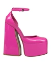 Le Silla Woman Pumps Fuchsia Size 8 Leather In Pink