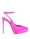 Le Silla Woman Pumps Fuchsia Size 8 Textile Fibers In Pink