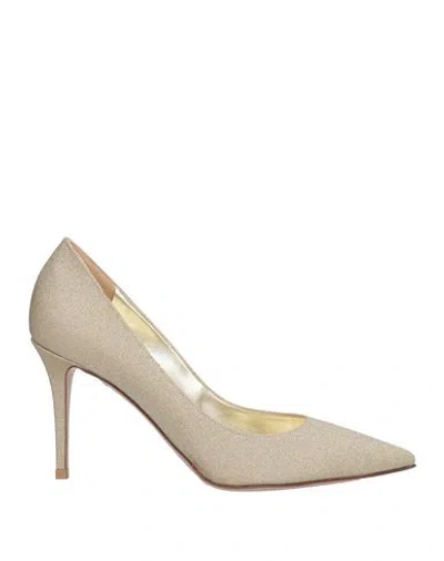 Le Silla Woman Pumps Gold Size 5.5 Leather