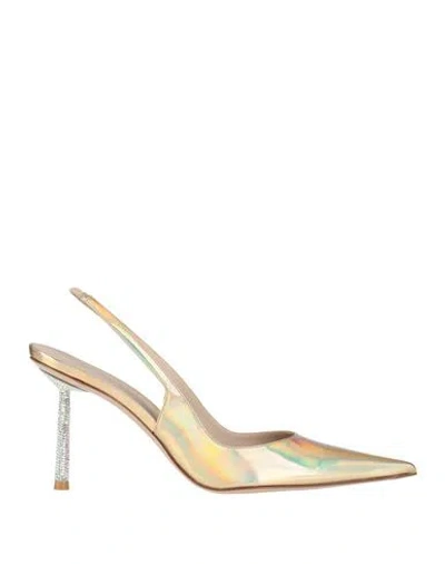 Le Silla Woman Pumps Gold Size 5.5 Leather
