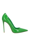 Le Silla Woman Pumps Green Size 5.5 Leather In Green