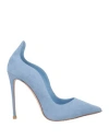 Le Silla Woman Pumps Light Blue Size 5 Soft Leather