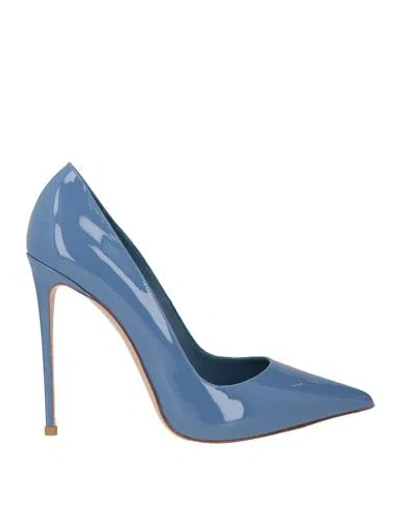 Le Silla Woman Pumps Light Blue Size 6.5 Leather