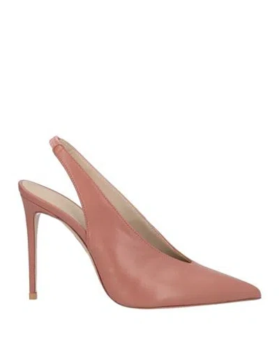 Le Silla Woman Pumps Light Brown Size 10 Soft Leather In Beige