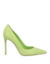 Le Silla Woman Pumps Light Green Size 12 Leather In Green