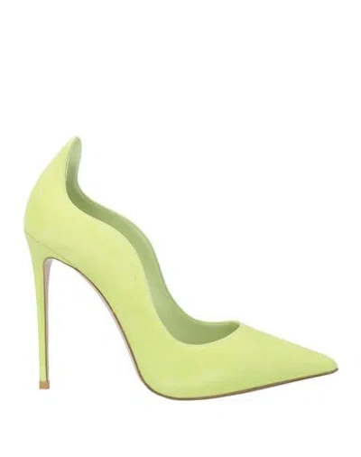 Le Silla Woman Pumps Light Green Size 7 Leather In Multi
