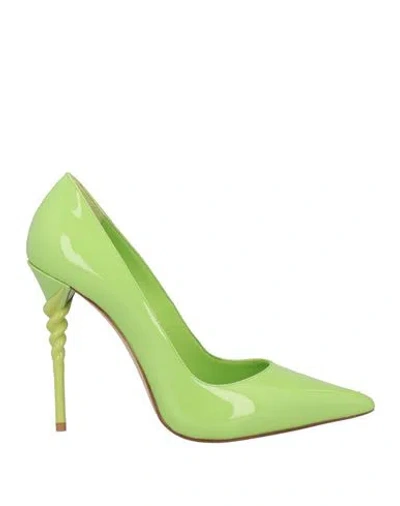 Le Silla Woman Pumps Lime Green Size 8 Leather