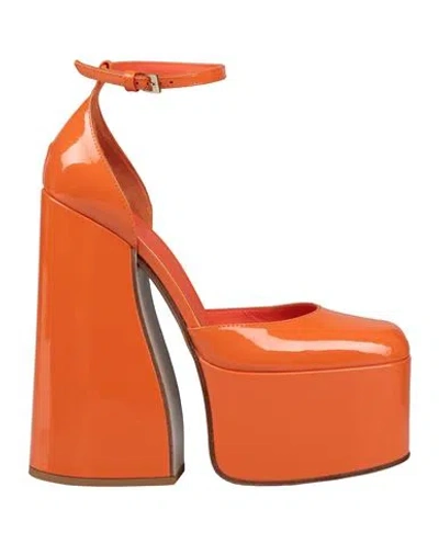 LE SILLA LE SILLA WOMAN PUMPS MANDARIN SIZE 8 LEATHER