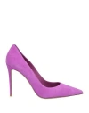 Le Silla Woman Pumps Mauve Size 6 Leather