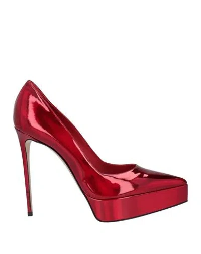 Le Silla Woman Pumps Red Size 11.5 Leather