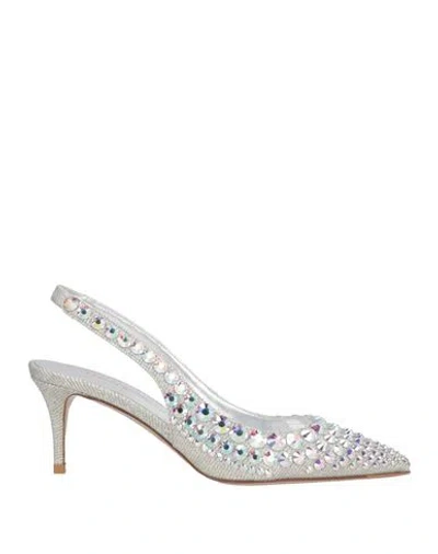 Le Silla Woman Pumps Silver Size 5 Synthetisches Material