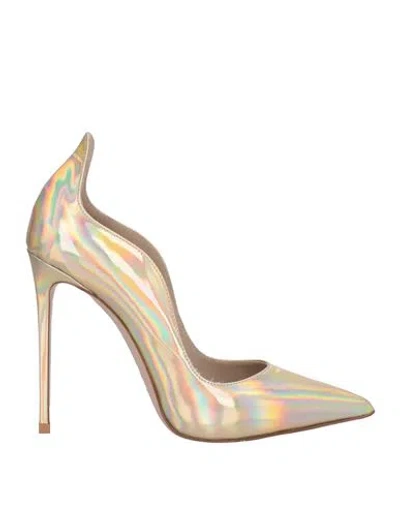 Le Silla Woman Pumps Silver Size 7 Leather