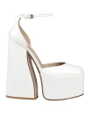 Le Silla Woman Pumps White Size 7.5 Leather In White