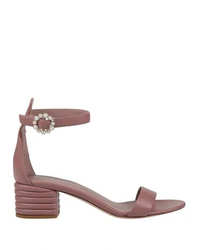 Le Silla Woman Sandals Antique Rose Size 6.5 Leather In Pink