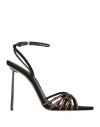 Le Silla Woman Sandals Black Size 12 Textile Fibers In Black