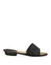 Le Silla Woman Sandals Black Size 6 Leather In Black
