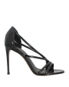 Le Silla Woman Sandals Black Size 6 Leather In Black