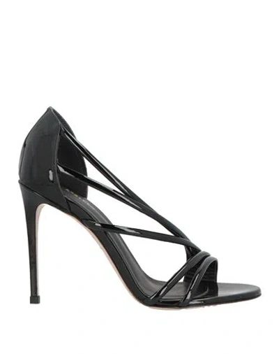 Le Silla Woman Sandals Black Size 6 Leather