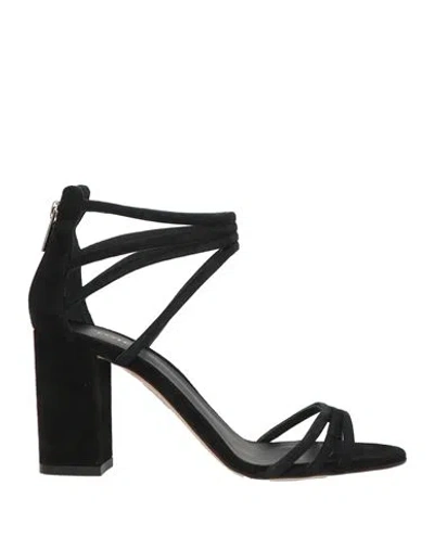 Le Silla Woman Sandals Black Size 6 Leather