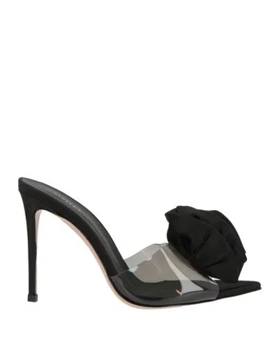Le Silla Woman Sandals Black Size 6.5 Textile Fibers