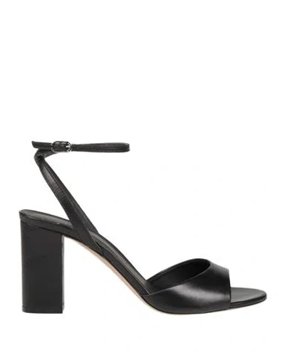 Le Silla Woman Sandals Black Size 8 Leather