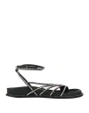 Le Silla Crystal-embelished Sandals In Black