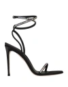 Le Silla Woman Sandals Black Size 10 Textile Fibers In Black