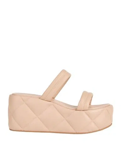 Le Silla Woman Sandals Blush Size 10 Leather In Pink