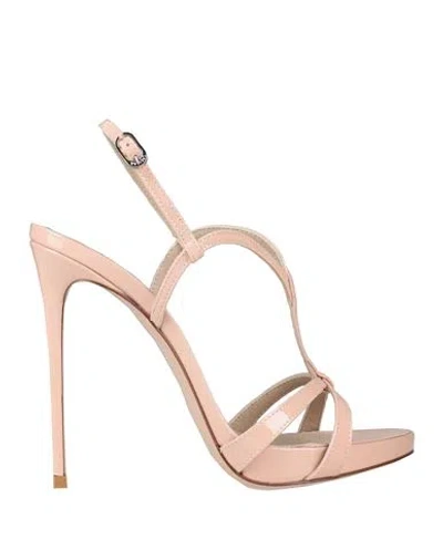 Le Silla Woman Sandals Blush Size 11 Soft Leather In Pink