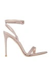 Le Silla Woman Sandals Blush Size 10 Textile Fibers, Soft Leather In Pink