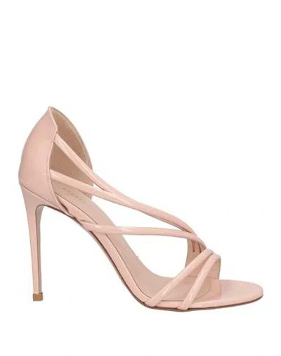 Le Silla Woman Sandals Blush Size 5 Leather