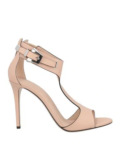 Le Silla Woman Sandals Blush Size 5.5 Leather In Neutral
