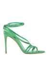 Le Silla Woman Sandals Emerald Green Size 6 Textile Fibers