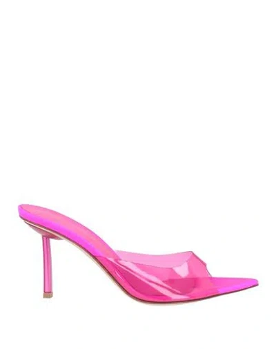 Le Silla Woman Sandals Fuchsia Size 4 Pvc - Polyvinyl Chloride In Pink
