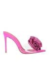 Le Silla Rose 100mm Crystal-embellished Mules In Pink