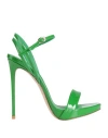 Le Silla Woman Sandals Green Size 8 Soft Leather