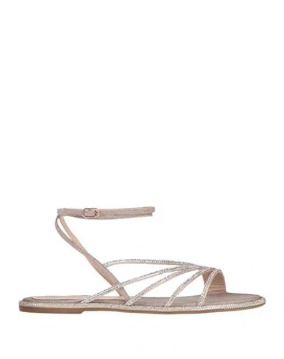 Le Silla Woman Sandals Light Pink Size 7 Leather, Textile Fibers