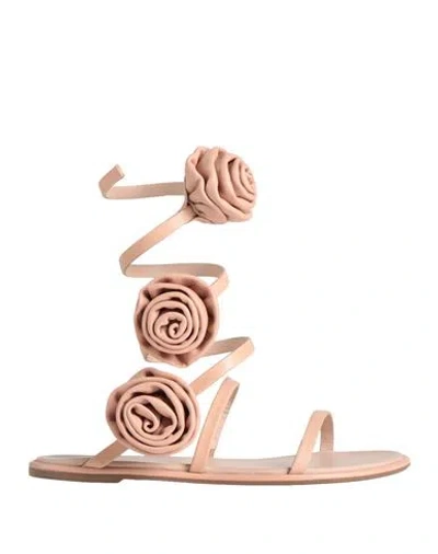 Le Silla Woman Sandals Light Pink Size 7.5 Leather