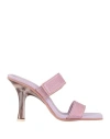 Le Silla Woman Sandals Lilac Size 7.5 Rubber In Pink