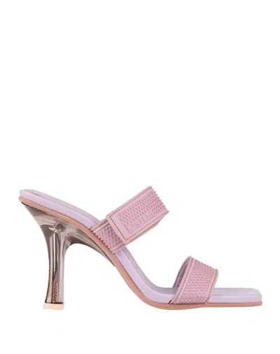 Le Silla Woman Sandals Lilac Size 7.5 Rubber In Purple