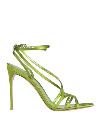 Le Silla Woman Sandals Lime Green Size 12 Textile Fibers